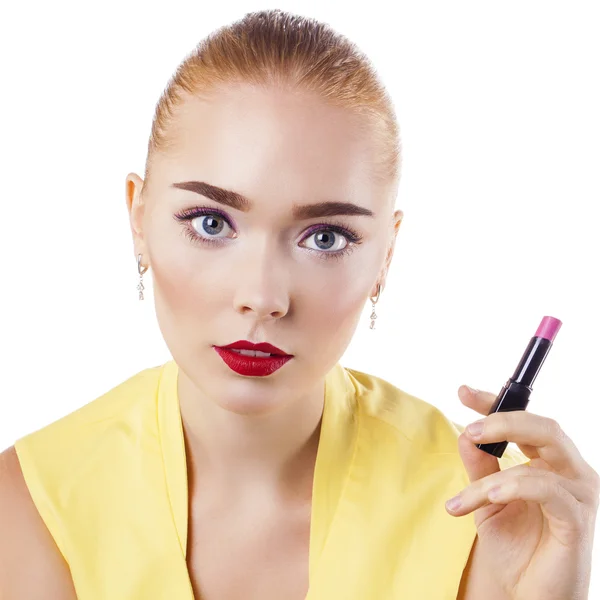 Make Up. Beautiful blonde woman — Stock Photo, Image