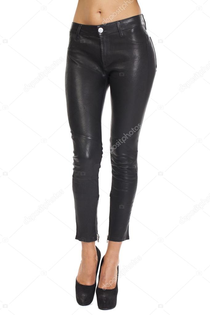 Black leather pants