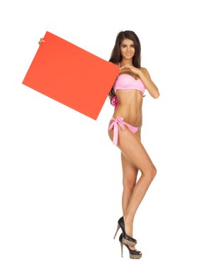bir announcent yapma bikini seksi kız