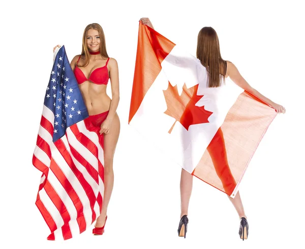 Canadá e Estados Unidos da América — Fotografia de Stock