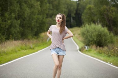 güzel genç mutlu kadın portresi 