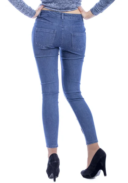 Weiblicher Körperteil Jeans, Rückseite — Stockfoto