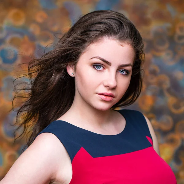 Brunette Woman hair beauty portrait — Stock Photo, Image