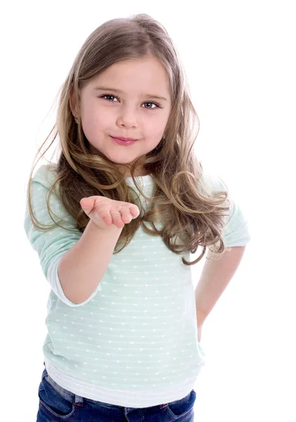 Beautiful blonde little girl — Stock Photo, Image