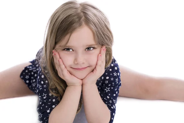 Beautiful blonde little girl — Stock Photo, Image