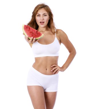 Fitness diyet, dilim karpuz