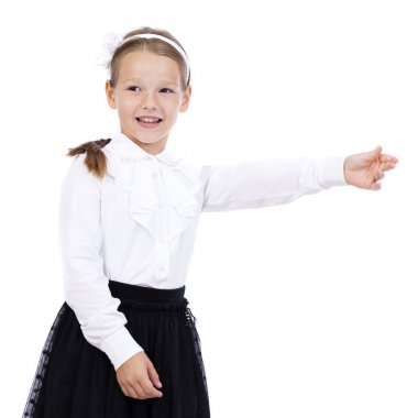 Mutlu sarışın küçük kız