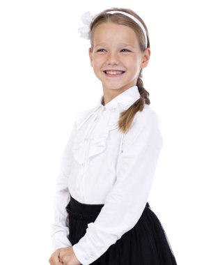 Mutlu sarışın küçük kız