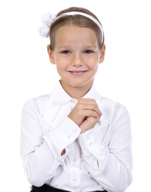 Mutlu sarışın küçük kız