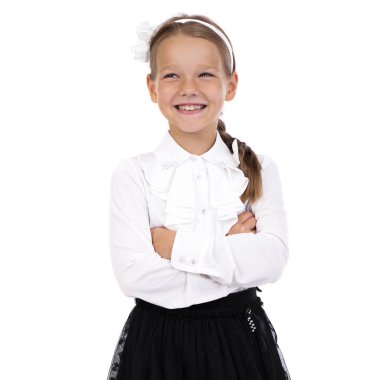 Mutlu sarışın küçük kız