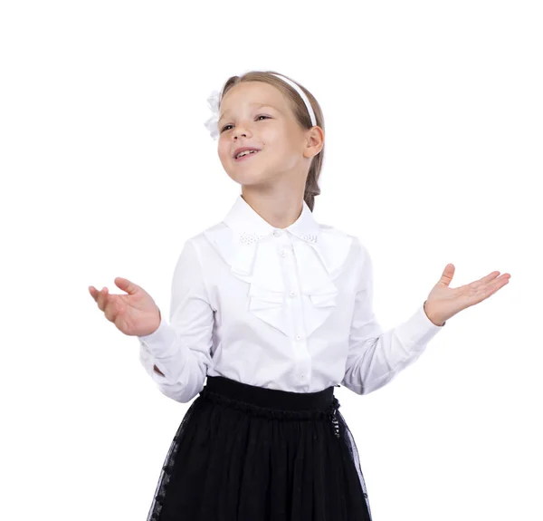 Menina loira feliz — Fotografia de Stock