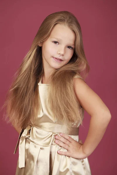 Beautiful blonde little girl — Stock Photo, Image