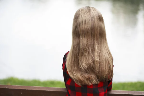 Hår skönhet modell — Stockfoto