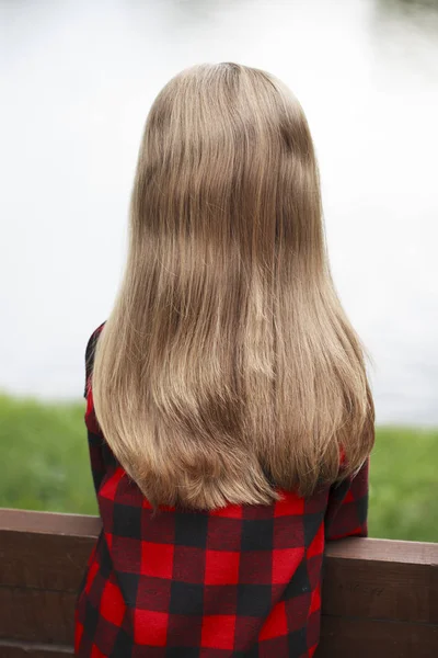 Modello di bellezza dei capelli — Foto Stock