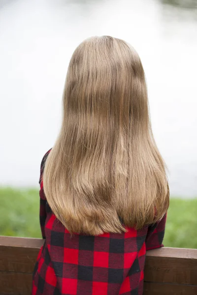 Modello di bellezza dei capelli — Foto Stock