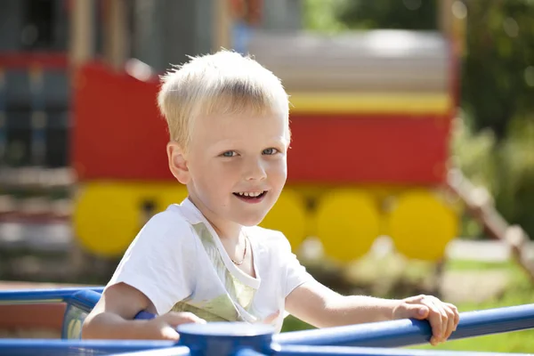 Portrait of a young blonde boy — Stock Photo, Image