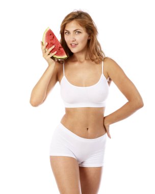 Fitness diyet, dilim karpuz