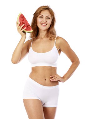 Fitness diyet, dilim karpuz