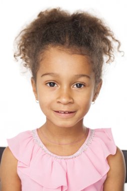mutlu Afro-Amerikan kız 