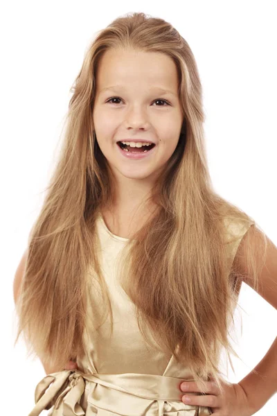 Beautiful blonde little girl — Stock Photo, Image