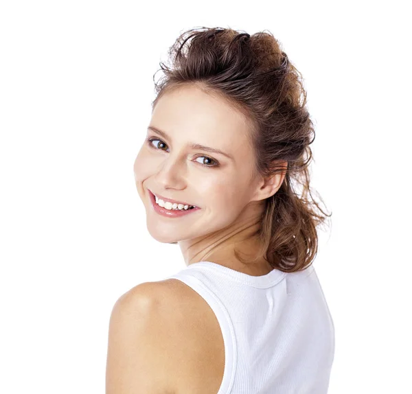 Retrato de una hermosa joven — Foto de Stock