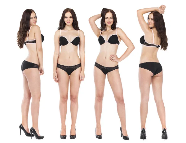 Collage cuatro modelos de moda —  Fotos de Stock