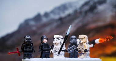 Rus, 01 Nisan 2018. Lego star wars klon askerler ordusu. Lego