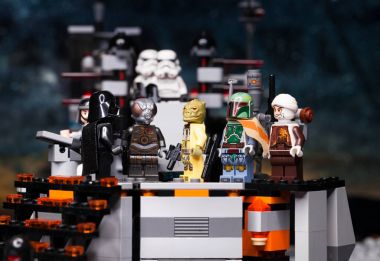 Rus, 03 Nisan 2018. Oluşturucu Lego Star Wars. Darth Vader