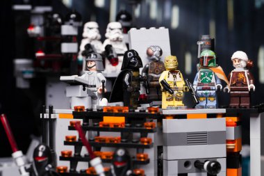 Rus, 03 Nisan 2018. Oluşturucu Lego Star Wars. Darth Vader