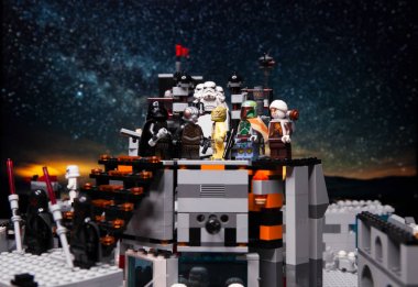 Rus, 03 Nisan 2018. Oluşturucu Lego Star Wars. Darth Vader