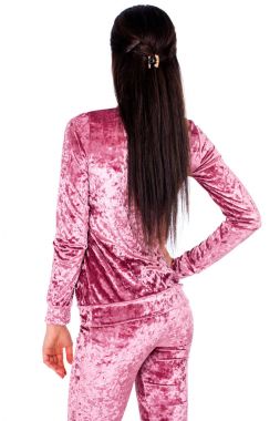 Seksi vücut parçası, Velur spor kıyafetli kadın 