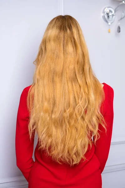 Female Long wavy blonde hair