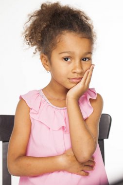 mutlu Afro-Amerikan kız 