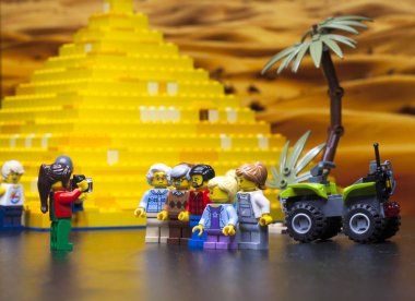 Rusya, 12 Nisan 2018. Oluşturucu Lego Classic - Minifigurki l
