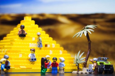 Rusya, 12 Nisan 2018. Oluşturucu Lego Classic - Minifigurki l