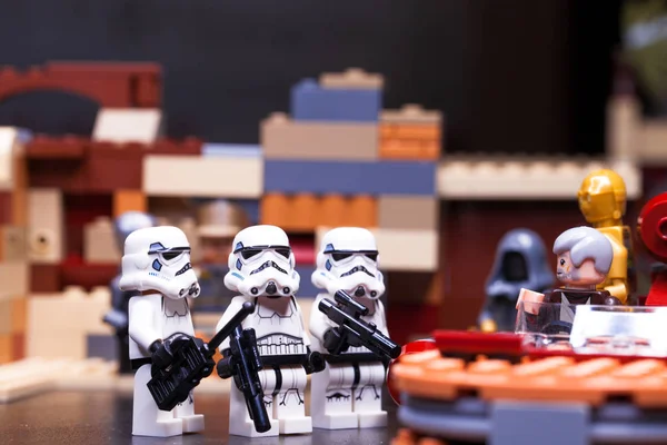 Oroszország, április 12-én 2018-ban. Kivitelező Lego Star Wars. Episode Iv. — Stock Fotó