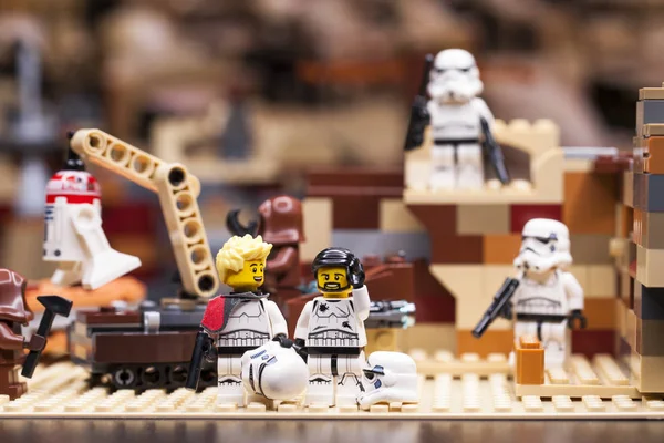 Ρωσία, 12 Απριλίου 2018. Κατασκευή Lego Star Wars. Επεισόδιο Iv, — Φωτογραφία Αρχείου