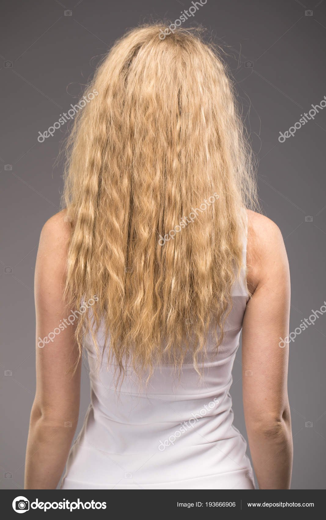 Female Long Wavy Blonde Hair Stock Photo C Arkusha 193666906
