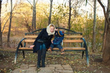 Young Mother and son 