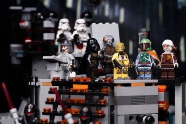 RUSSIAN, April 03, 2018. Constructor Lego Star Wars. Darth Vader clipart