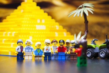 Rusya, 12 Nisan 2018. Oluşturucu Lego Classic - Minifigurki l