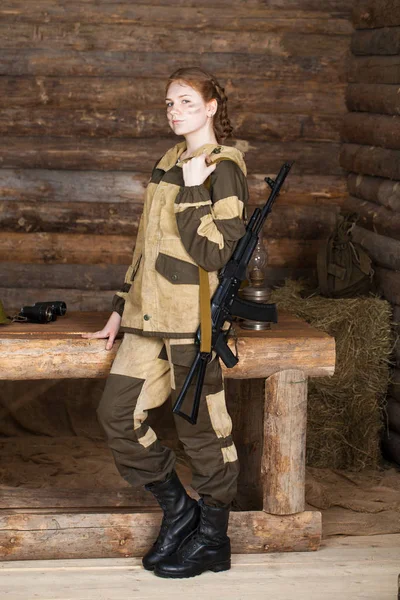 La fille d'un chasseur — Photo