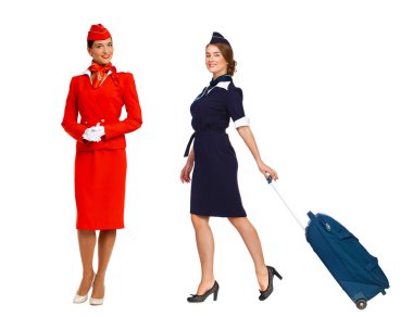 Tam gelişmiş hostes portresi. 