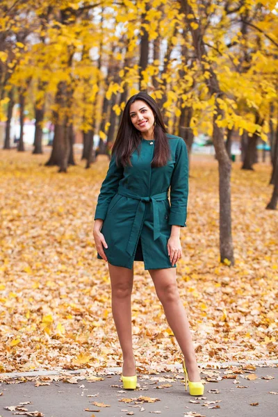 Portrait of beautiful young brunette woman — Stock Photo, Image