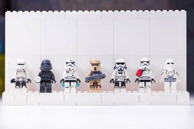 RUSSIA, SAMARA, DECEMBER 18, 2019. Lego Star Wars. Mini-figures 