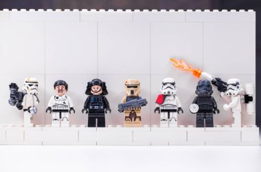 RUSSIA, SAMARA, DECEMBER 18, 2019. Lego Star Wars. Mini-figures 