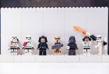 RUSSIA, SAMARA, DECEMBER 18, 2019. Lego Star Wars. Mini-figures 