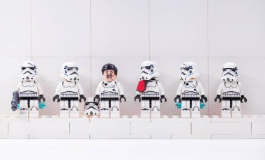 RUSSIA, SAMARA, DECEMBER 18, 2019. Lego Star Wars. Mini-figures 