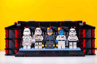 RUSSIA, SAMARA, DECEMBER 18, 2019. Lego Star Wars. Mini-figures 