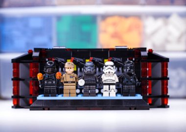 RUSSIA, SAMARA, DECEMBER 18, 2019. Lego Star Wars. Mini-figures 